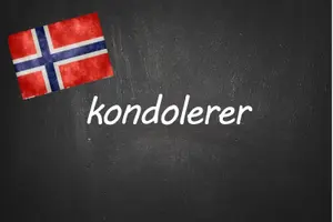 Norwegian word of the day: kondolerer